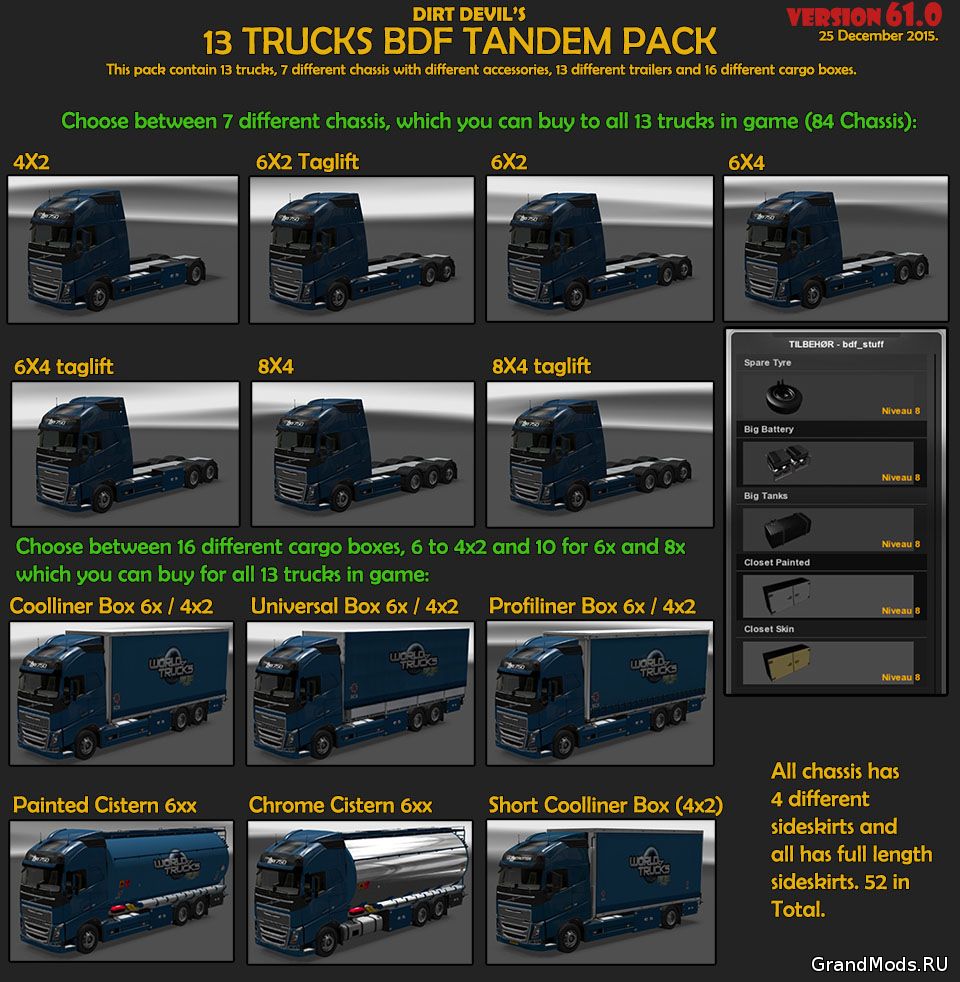 BDF Tandem Truck Pack v61.0
