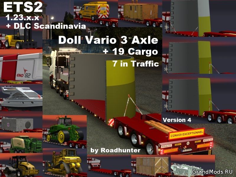 Doll Vario 3Achs with 19 Cargo 7x in traffic V4.0